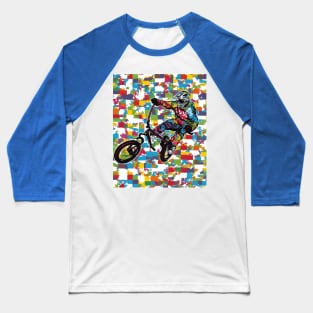 Enduro Bicycle Baseball T-Shirt